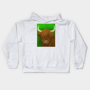 Highland coo Kids Hoodie